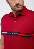 Polo Masculina Tommy Hilfiger Logo Faixa Peito - Henri Store