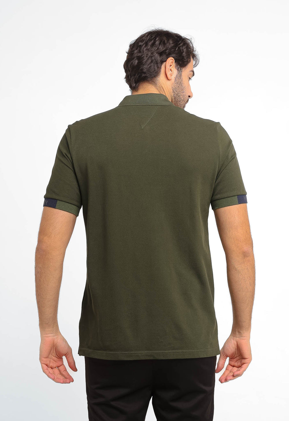 Polo Masculina Tommy Hilfiger Logo Manga - Henri Store