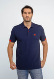Polo Masculina Tommy Hilfiger Logo Manga - Henri Store