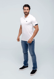 Polo Masculina Tommy Hilfiger Logo Manga - Henri Store