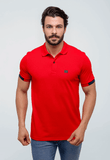 Polo Masculina Tommy Hilfiger Logo Manga - Henri Store