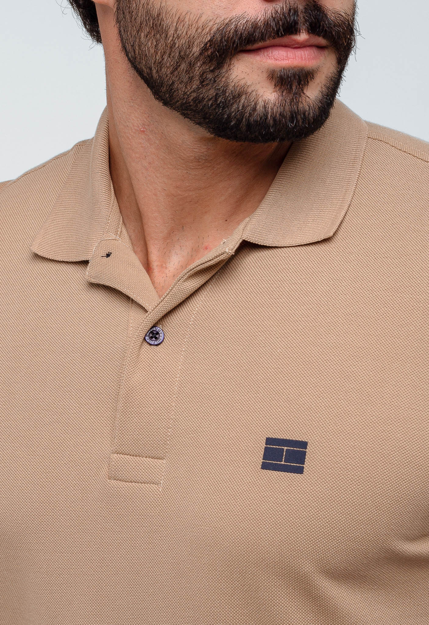 Polo Masculina Tommy Hilfiger Logo Manga - Henri Store