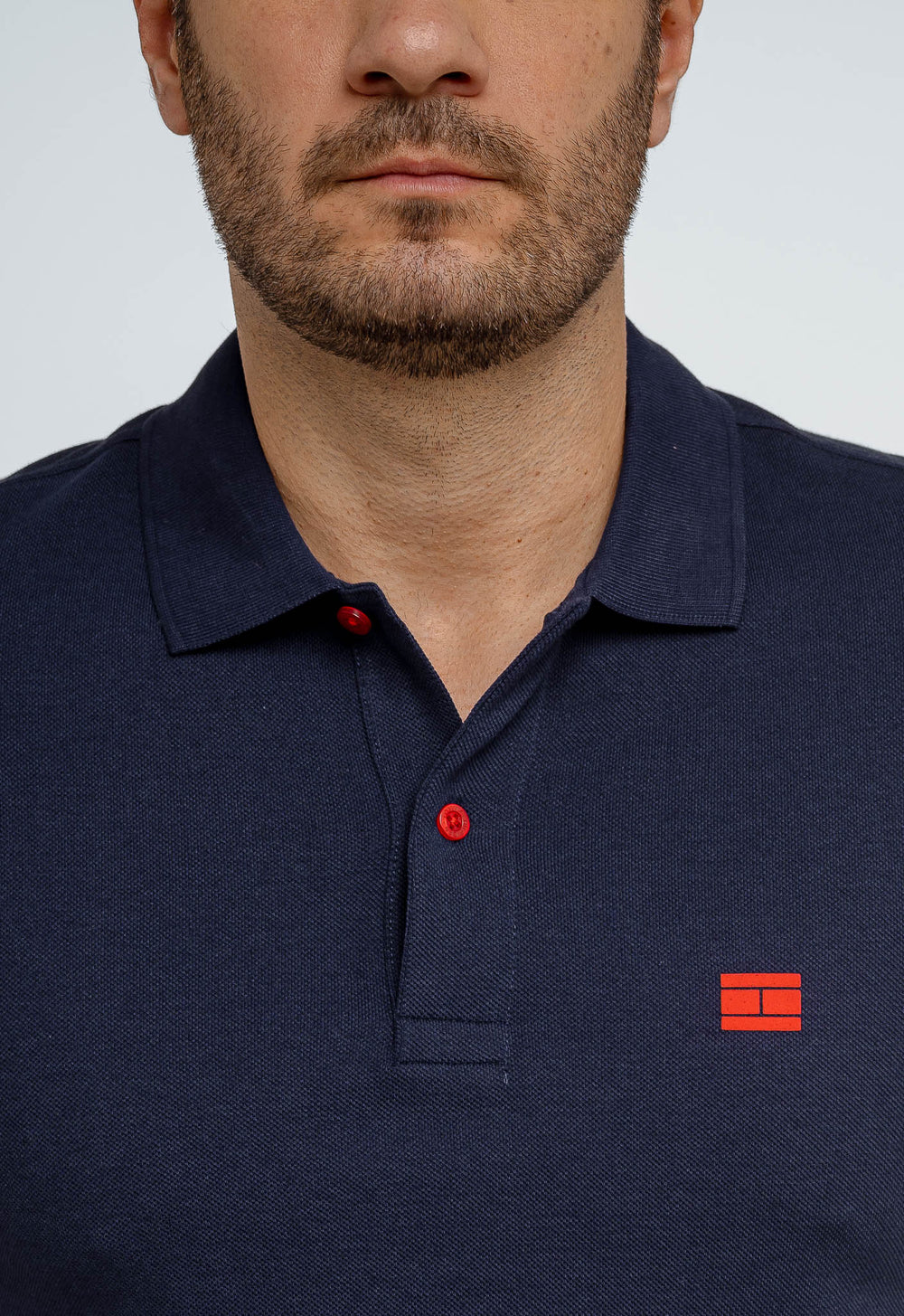 Polo Masculina Tommy Hilfiger Logo Manga - Henri Store
