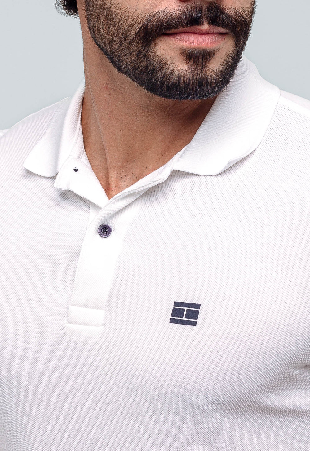 Polo Masculina Tommy Hilfiger Logo Manga - Henri Store