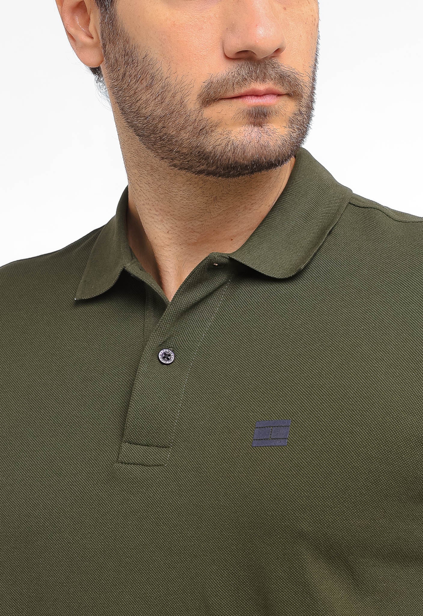 Polo Masculina Tommy Hilfiger Logo Manga - Henri Store