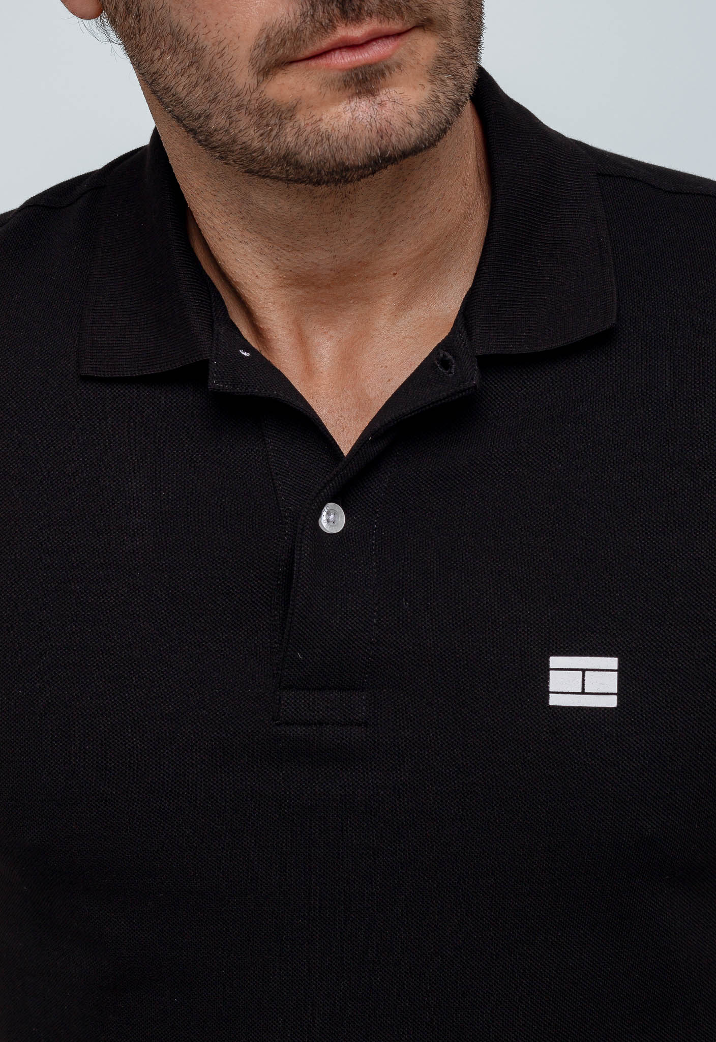 Polo Masculina Tommy Hilfiger Logo Manga - Henri Store