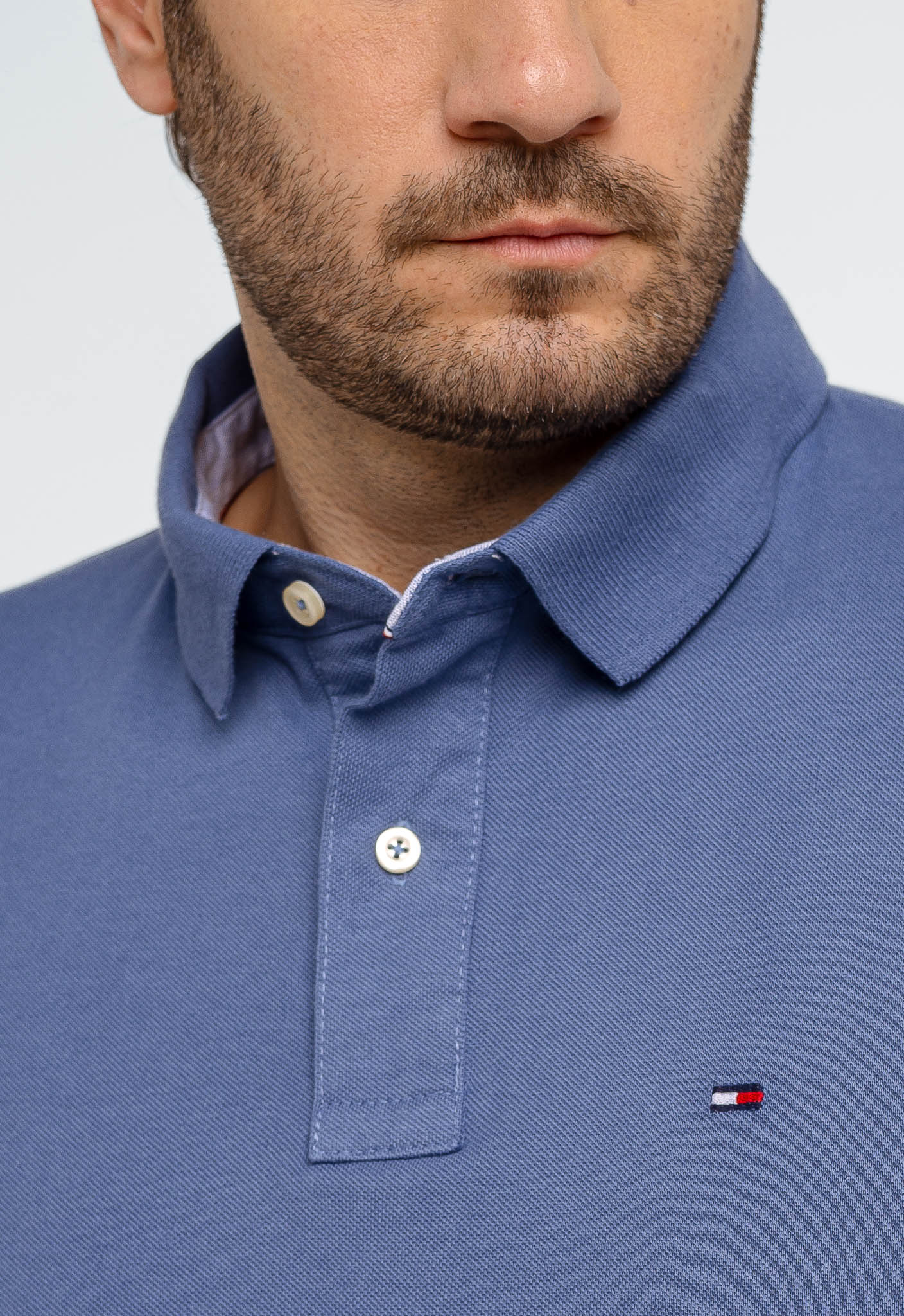Polo Masculina Tommy Hilfiger Regular Fit Azul - Henri Store