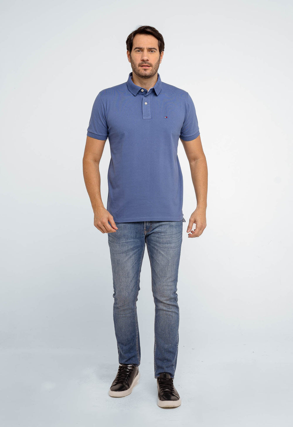 Polo Masculina Tommy Hilfiger Regular Fit Azul - Henri Store