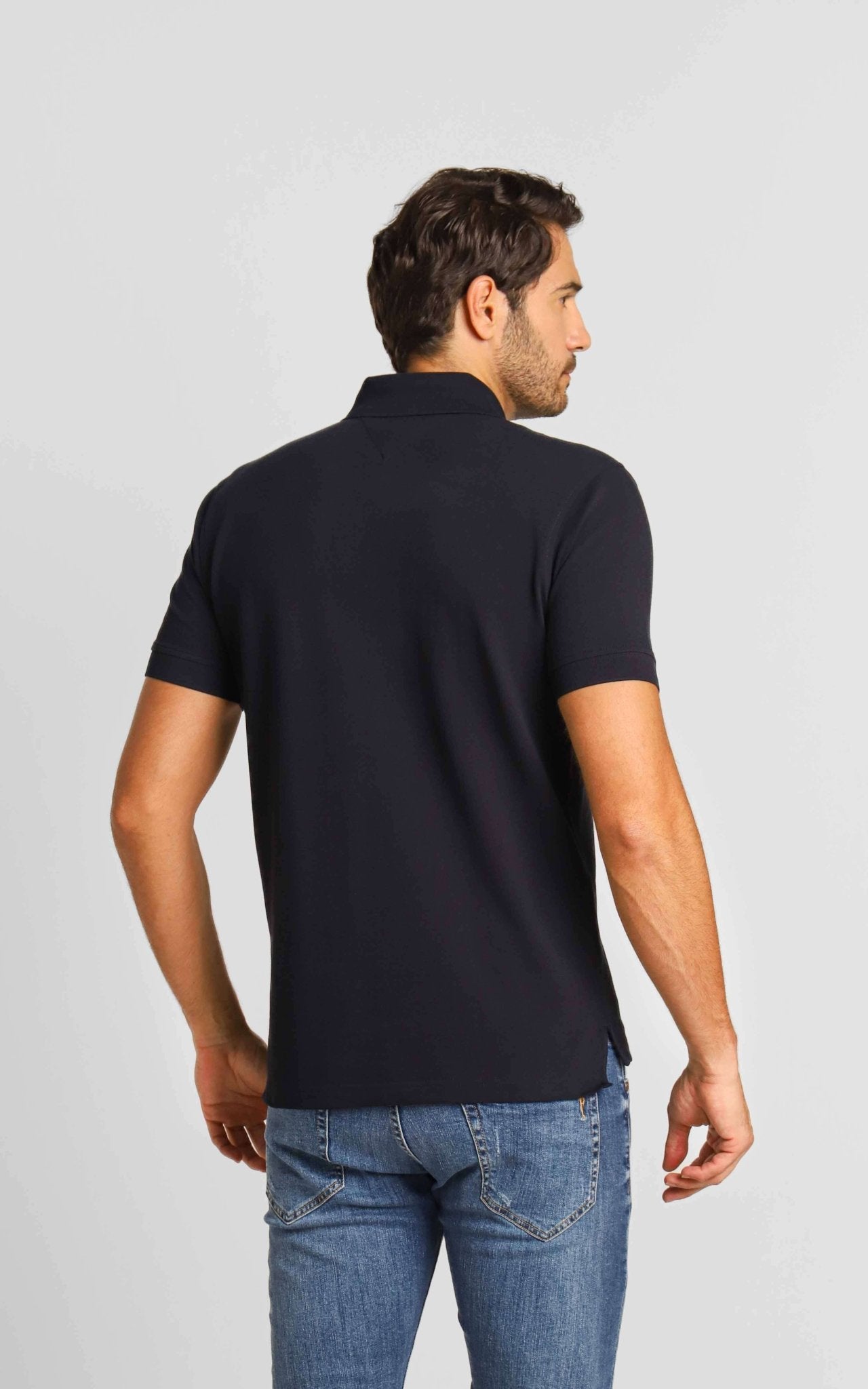 Polo Masculina Tommy Hilfiger Regular Fit Marinho 1985 - Henri Store