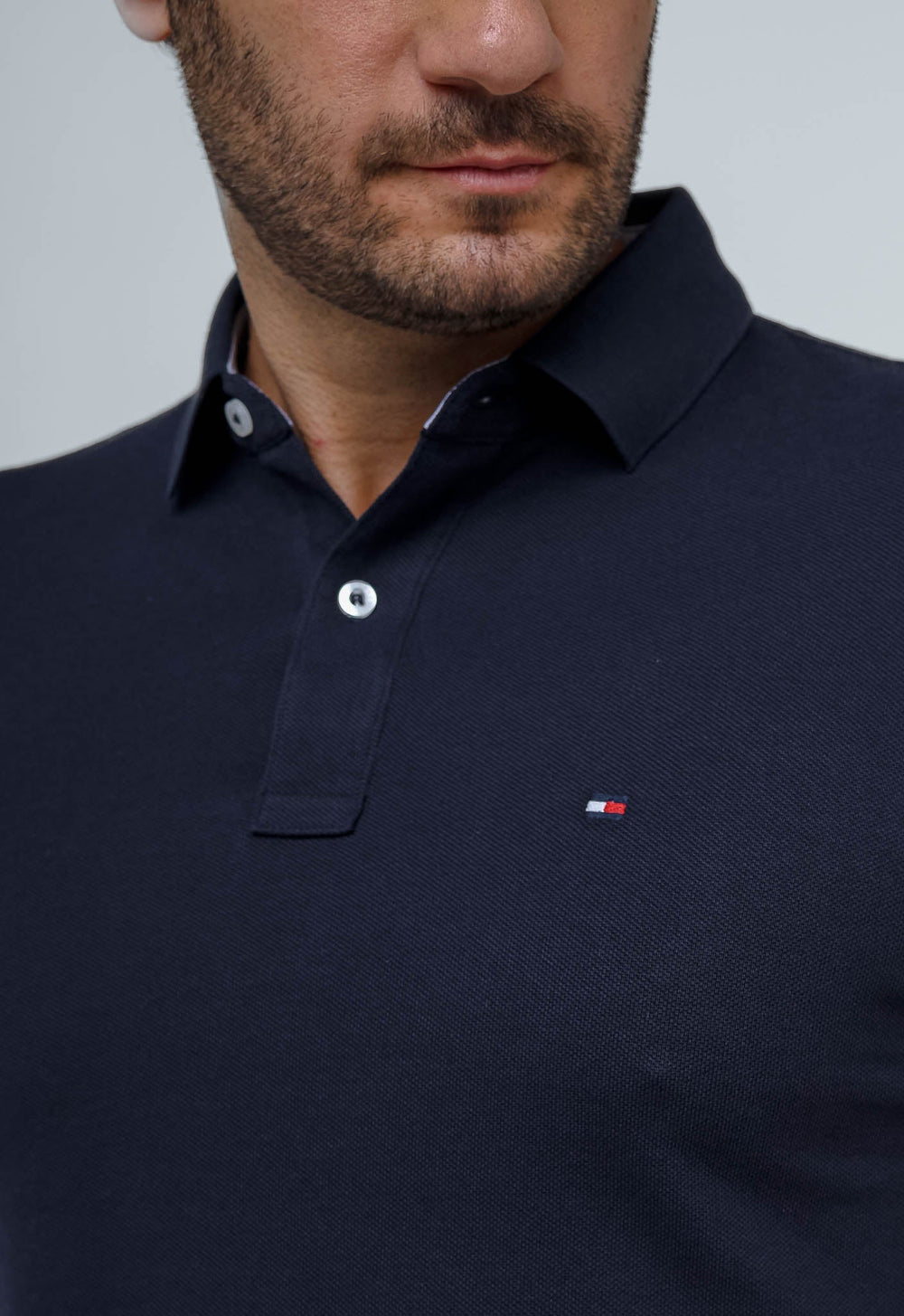 Polo Masculina Tommy Hilfiger Regular Fit Marinho - Henri Store