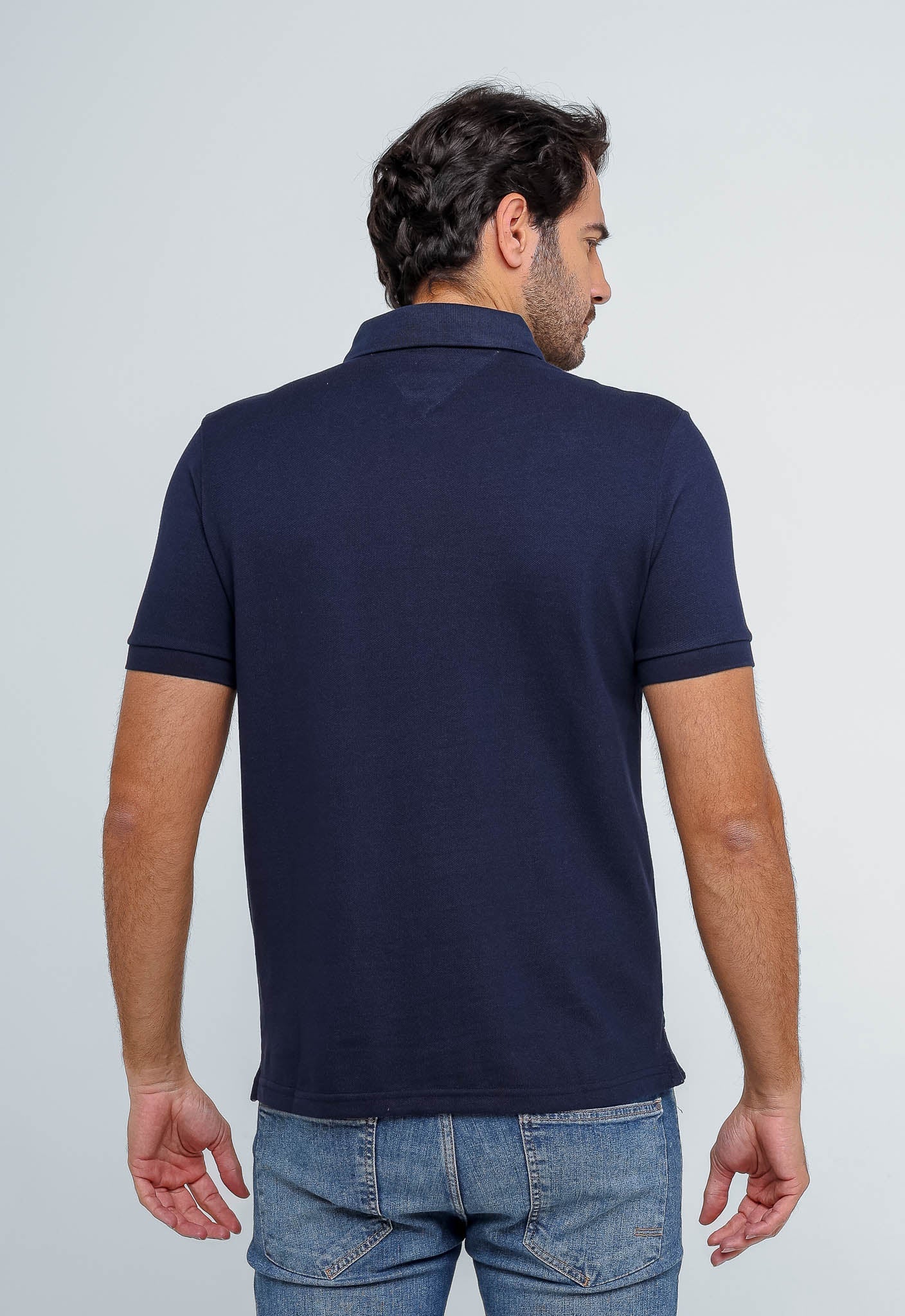 Polo Masculina Tommy Hilfiger Regular Fit Marinho - Henri Store