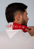 Polo Masculina Tommy Hilfiger Regular Fit Under Collar Branca - Henri Store