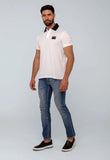 Polo Masculina Tommy Hilfiger Regular Fit Under Collar Branca - Henri Store