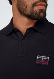 Polo Masculina Tommy Hilfiger Regular Fit Under Collar Marinho - Henri Store