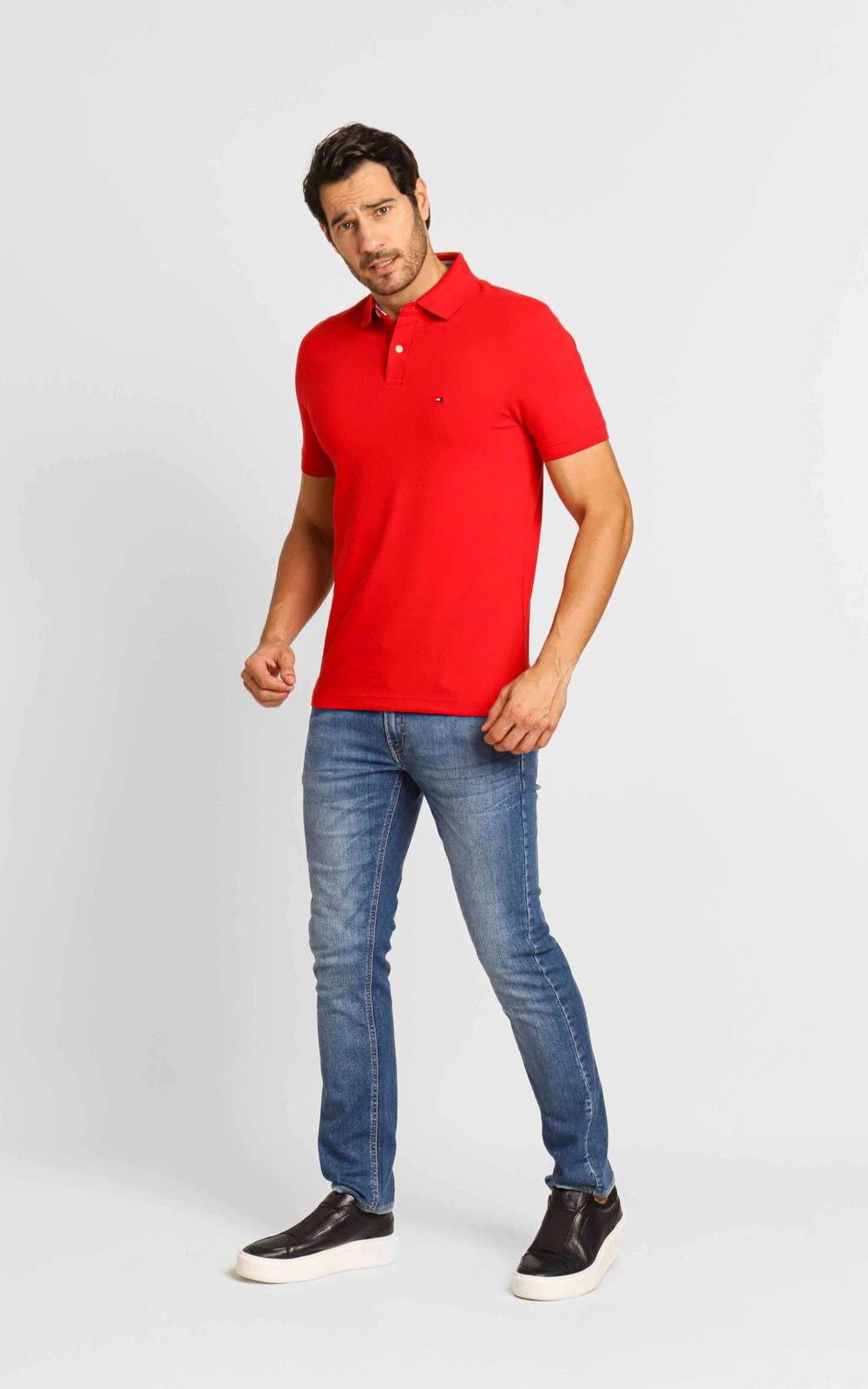 Polo Masculina Tommy Hilfiger Regular Fit Vermelho - Henri Store