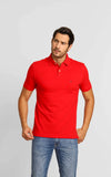 Polo Masculina Tommy Hilfiger Regular Fit Vermelho - Henri Store