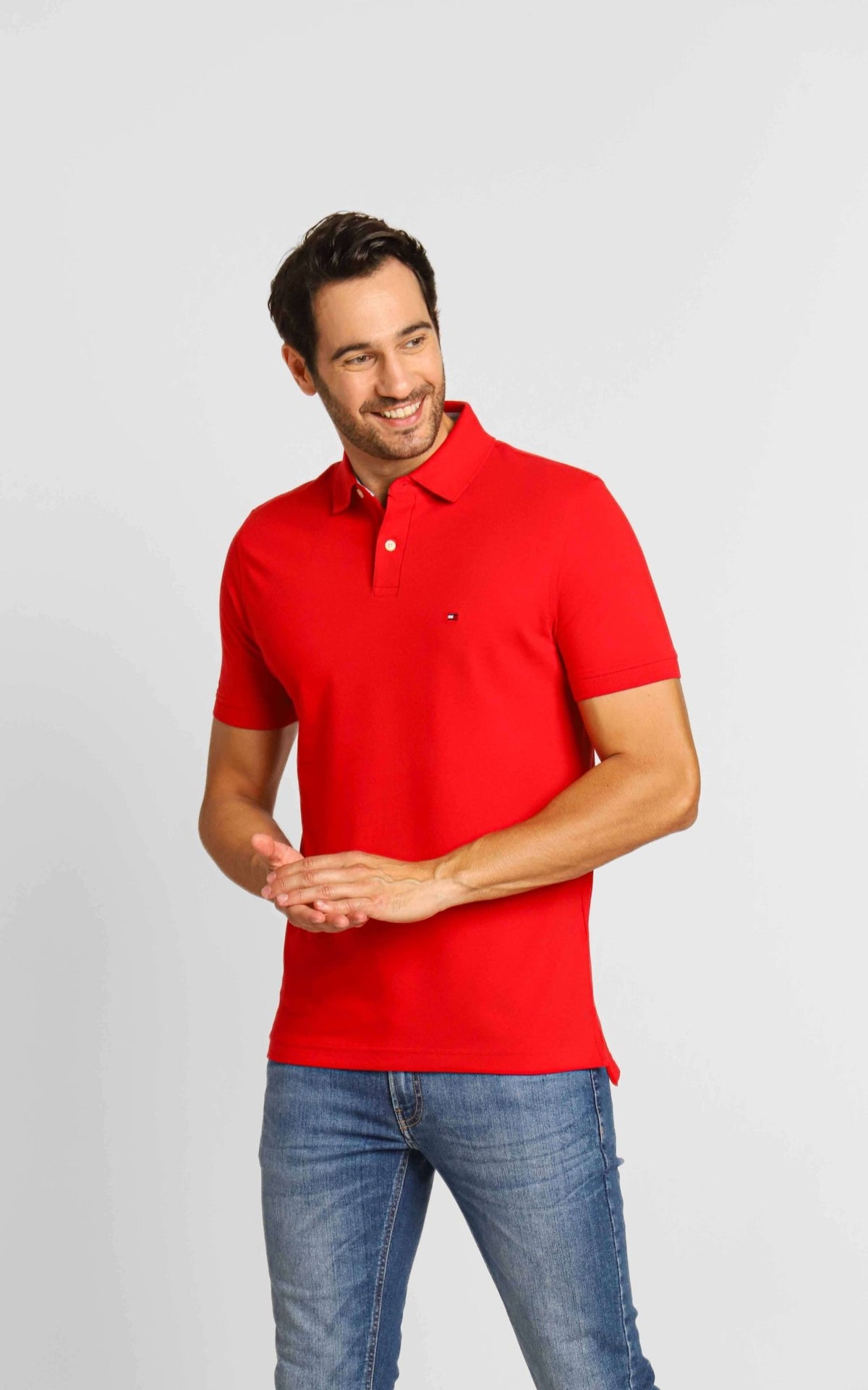 Polo Masculina Tommy Hilfiger Regular Fit Vermelho - Henri Store