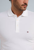 Polo Masculina Tommy Hilfiger Slim Fit Branca - Henri Store