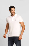 Polo Masculina Tommy Hilfiger Slim Fit Ess Detail Branco - Henri Store