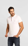Polo Masculina Tommy Hilfiger Slim Fit Ess Detail Branco - Henri Store