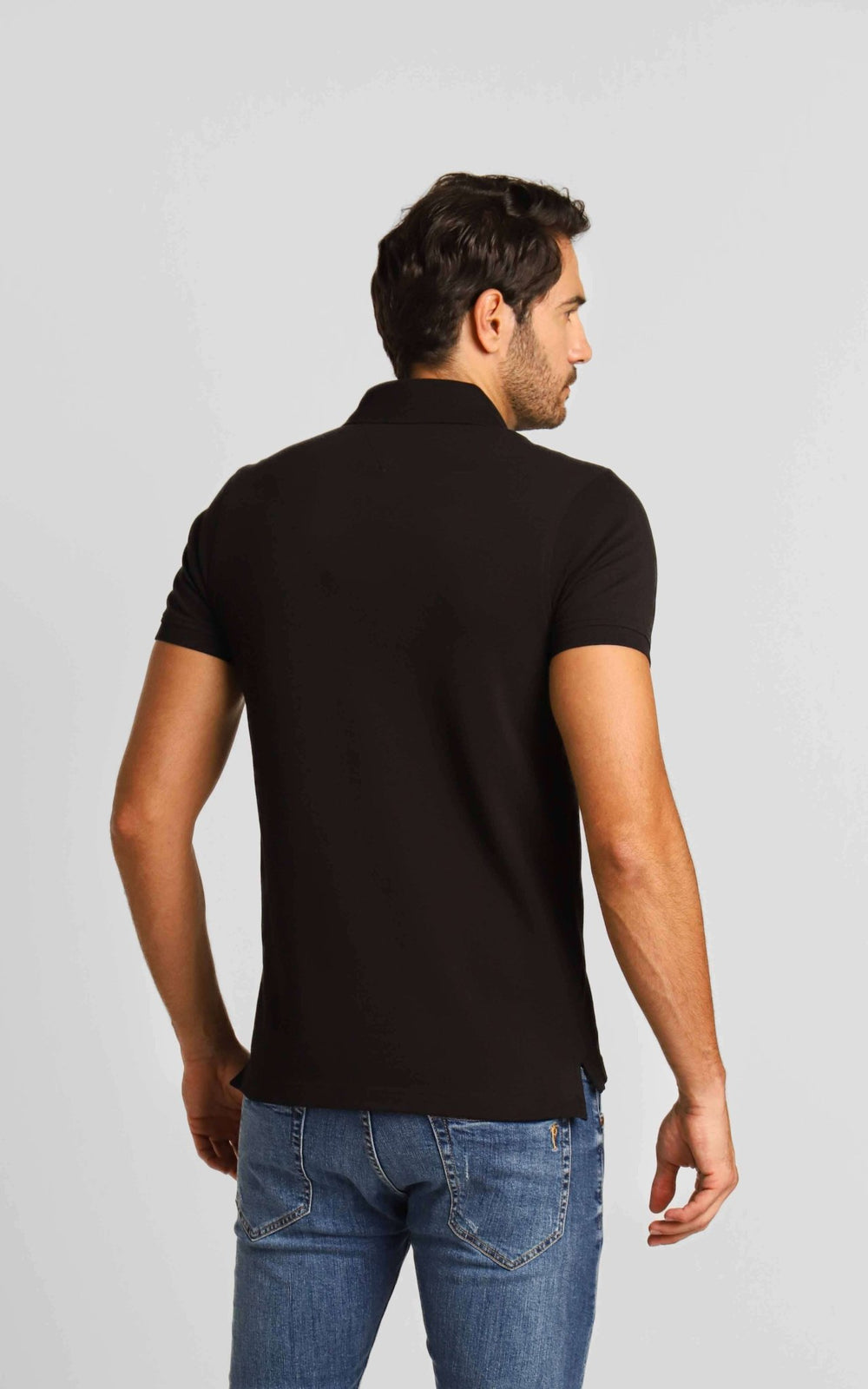 Polo Masculina Tommy Hilfiger Slim Fit Preto - Henri Store