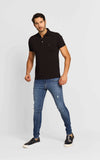 Polo Masculina Tommy Hilfiger Slim Fit Preto - Henri Store