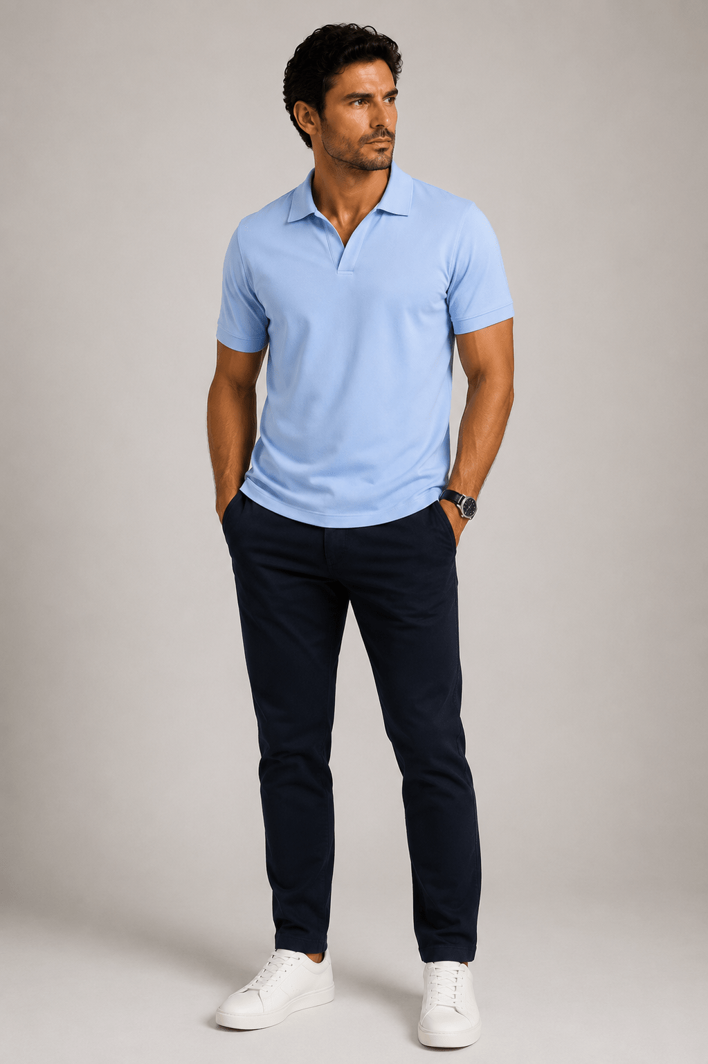 Polo Paramount S/ Botão Pima - Henri Store