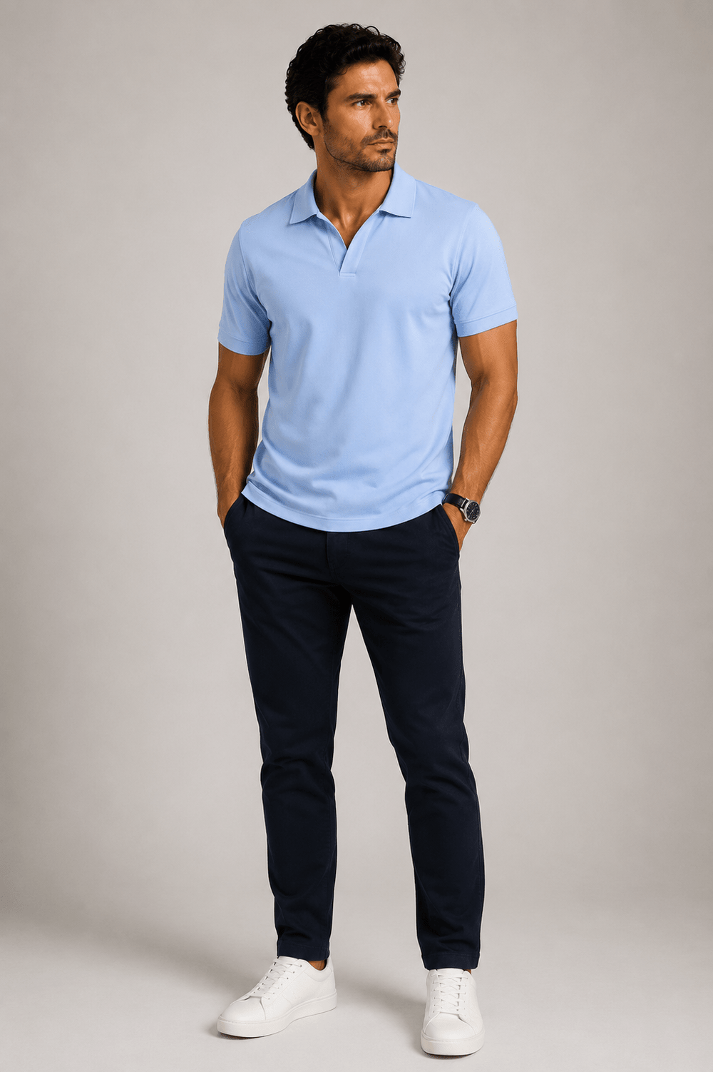 Polo Paramount S/ Botão Pima - Henri Store