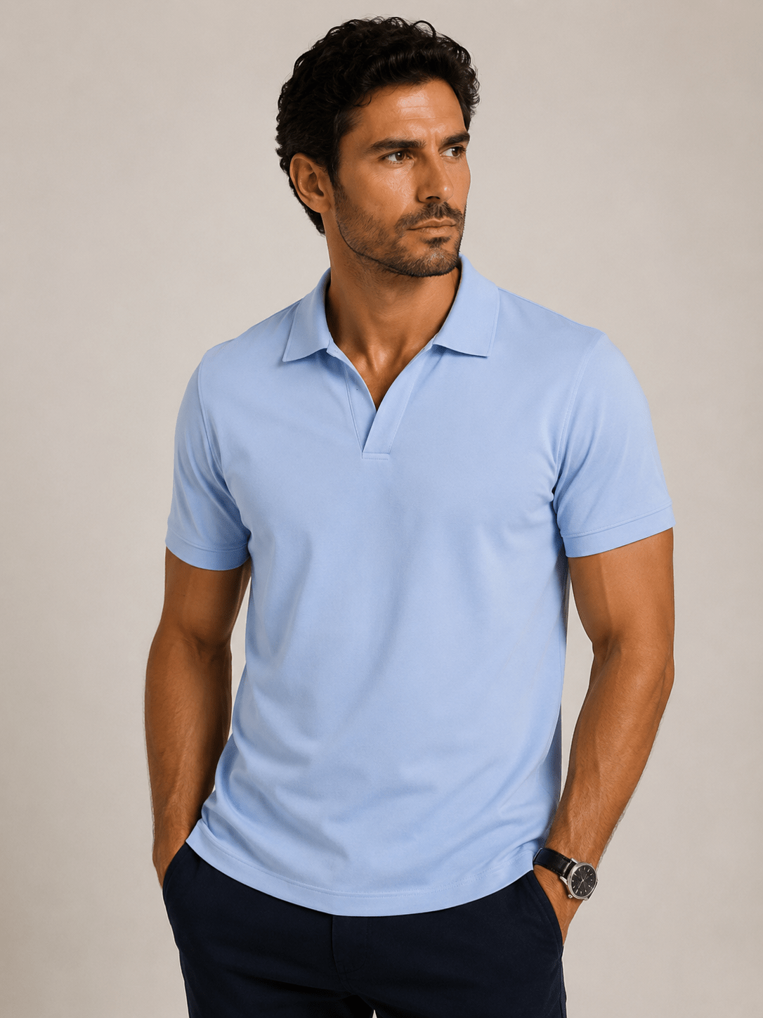 Polo Paramount S/ Botão Pima - Henri Store