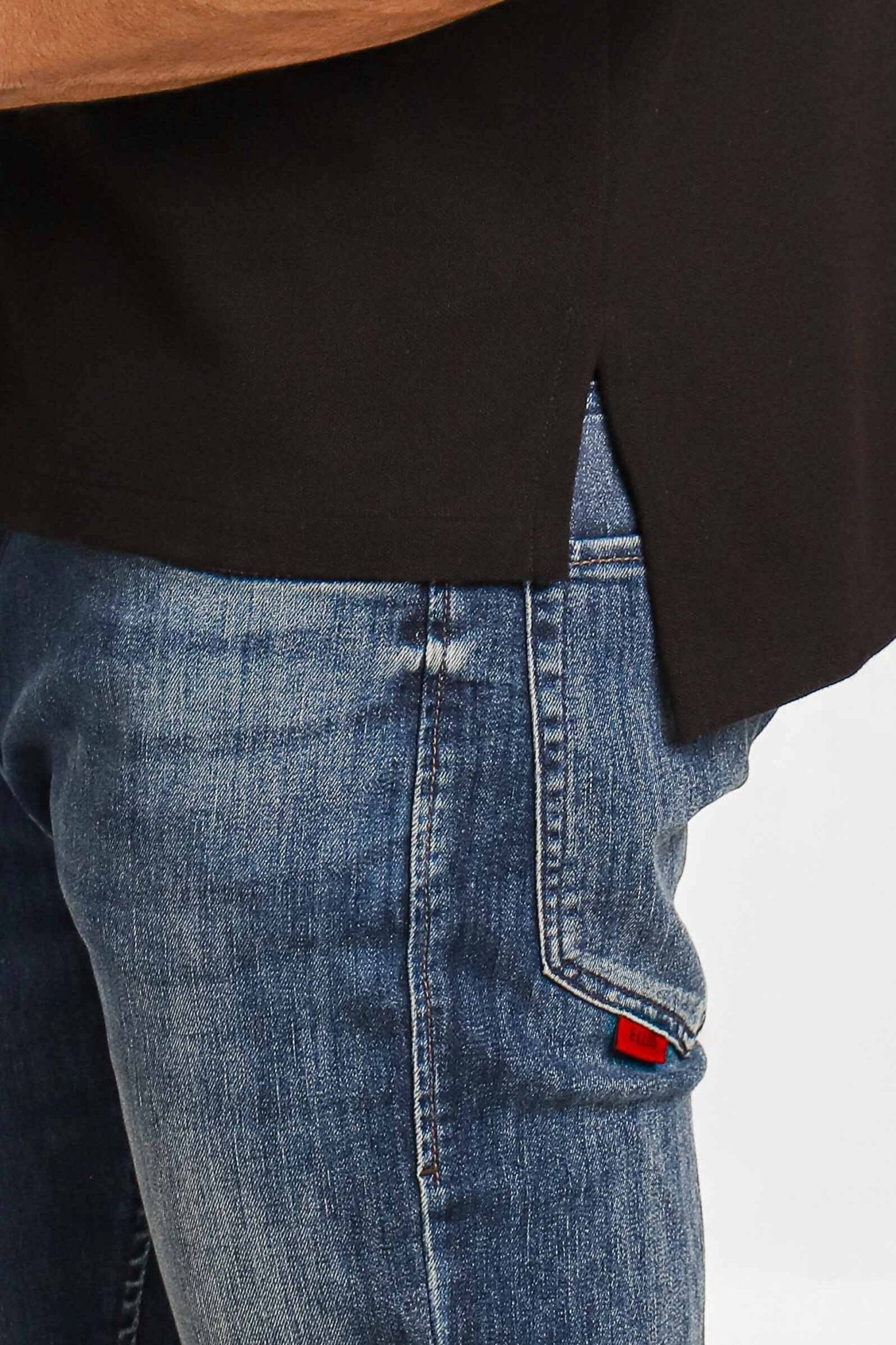 Polo RL Preta Friso Gola Small Poney Branco - Sale - Henri Store