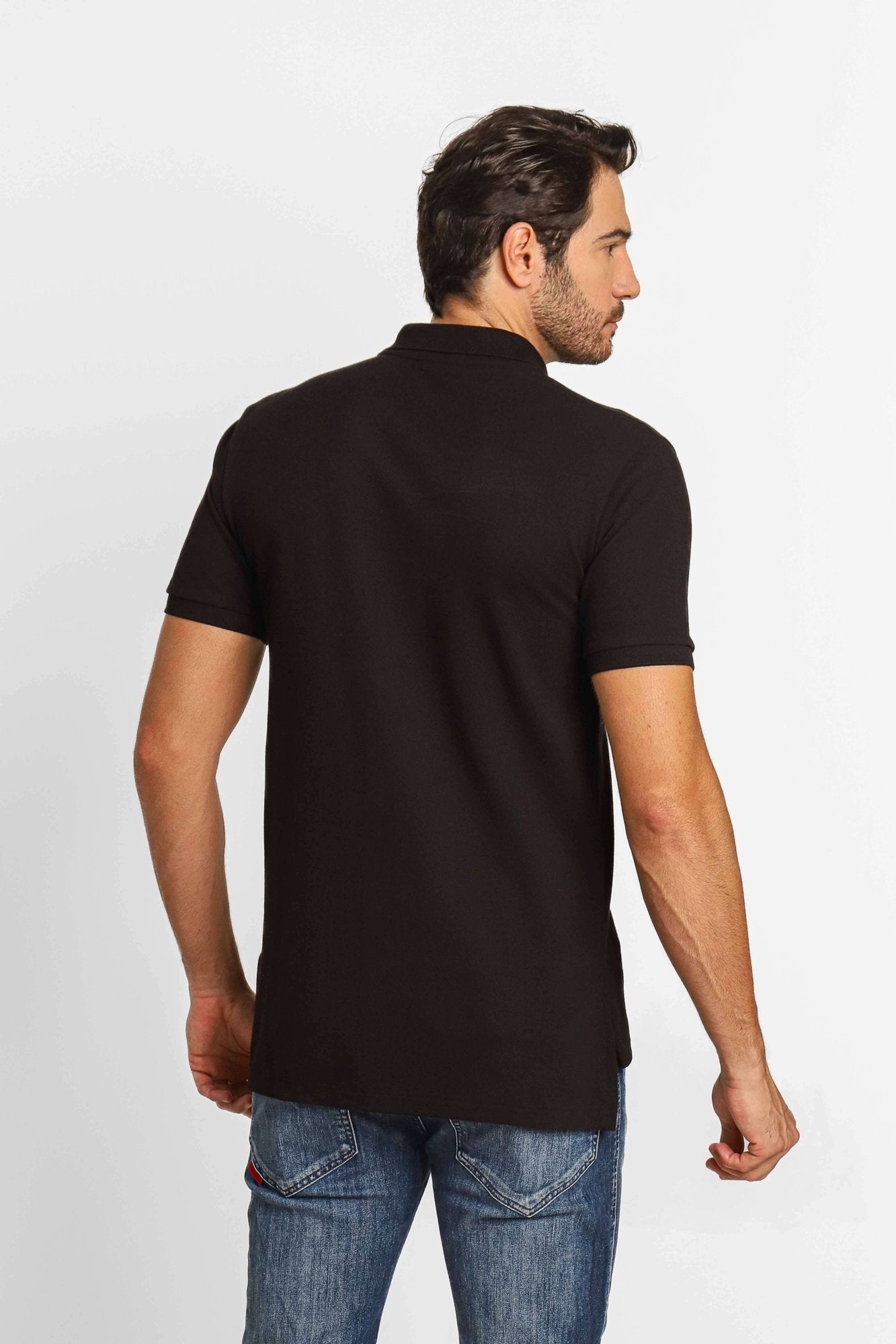 Polo RL Preta Small Poney Vermelho - Henri Store