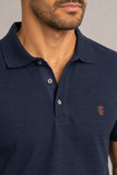 Polo Sergio K Detalhe Camurça - Henri Store