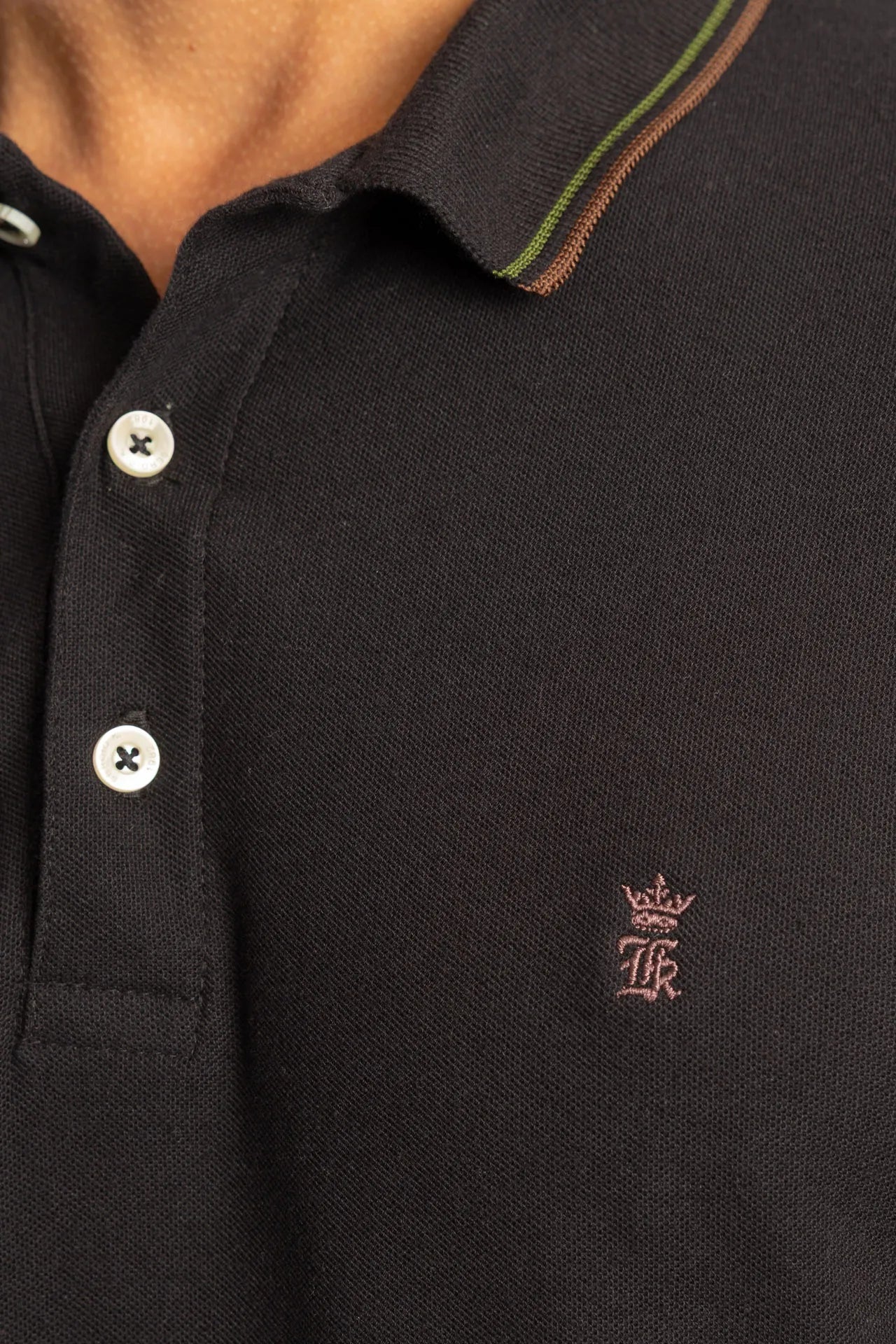 Polo Sergio K Piquet Friso Tricolor - Henri Store