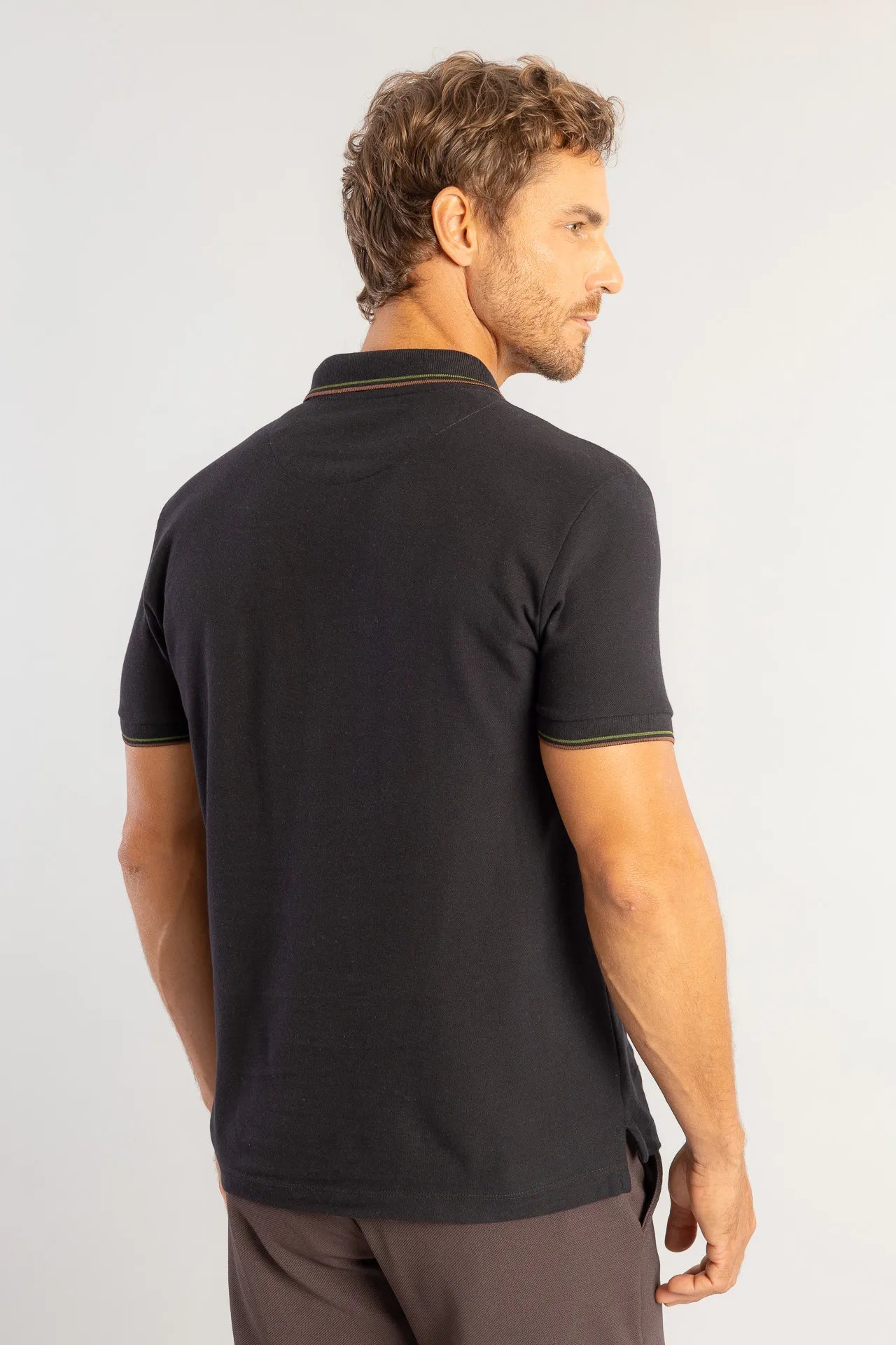 Polo Sergio K Piquet Friso Tricolor - Henri Store