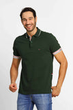 Polo Tommy Hilfiger Logo Punho Verde - Henri Store