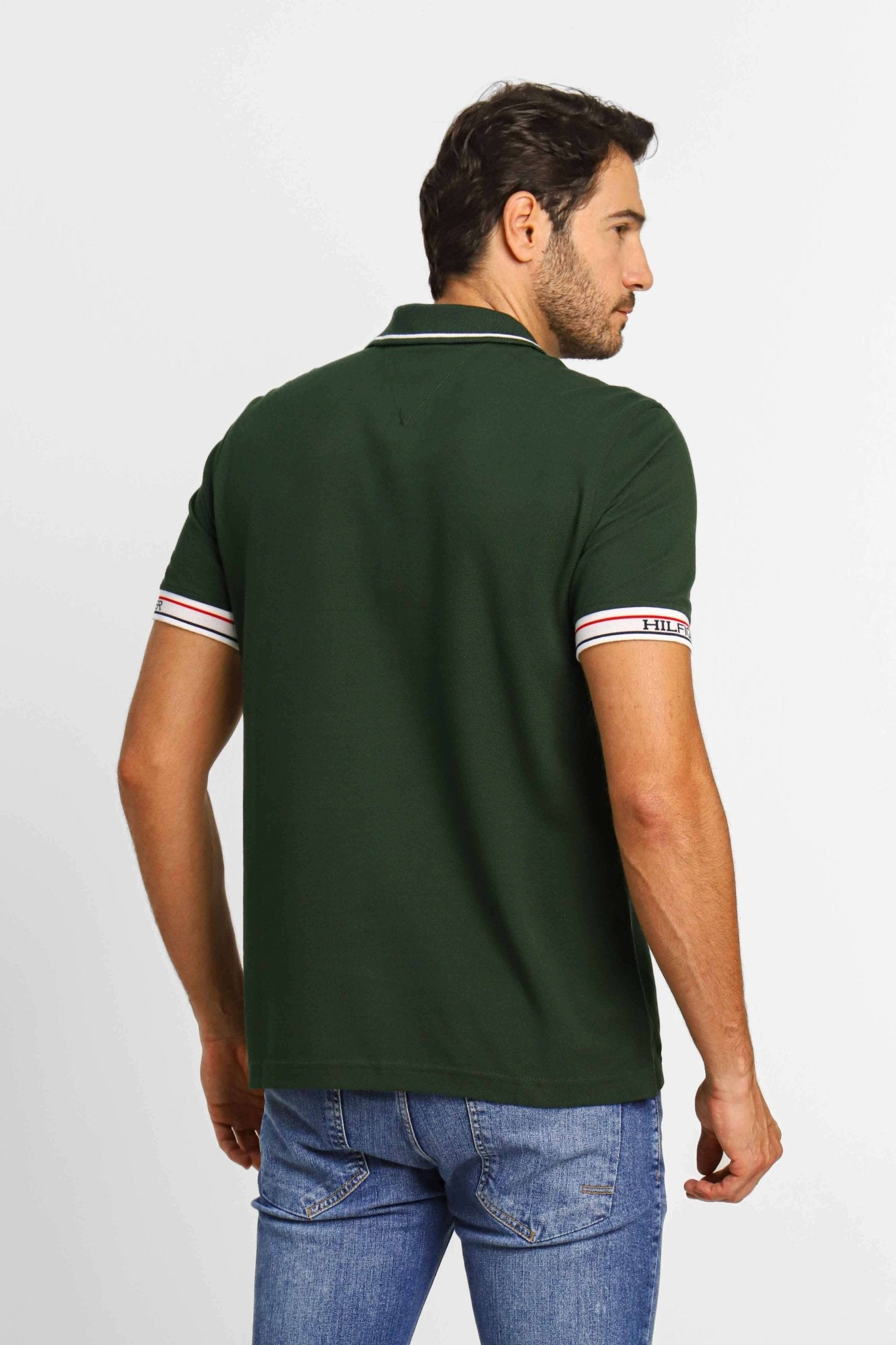 Polo Tommy Hilfiger Logo Punho Verde - Henri Store
