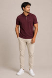 Polo Tommy Hilfiger Regular Fit Bordo - Henri Store