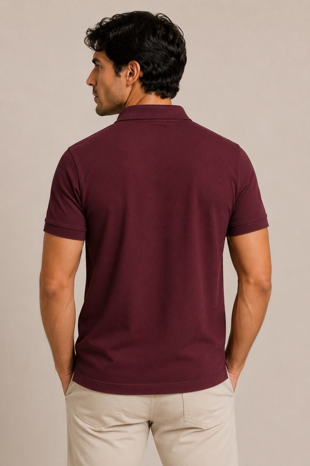 Polo Tommy Hilfiger Regular Fit Bordo - Henri Store