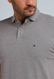 Polo Tommy Hilfiger Regular Fit Cinza - Henri Store