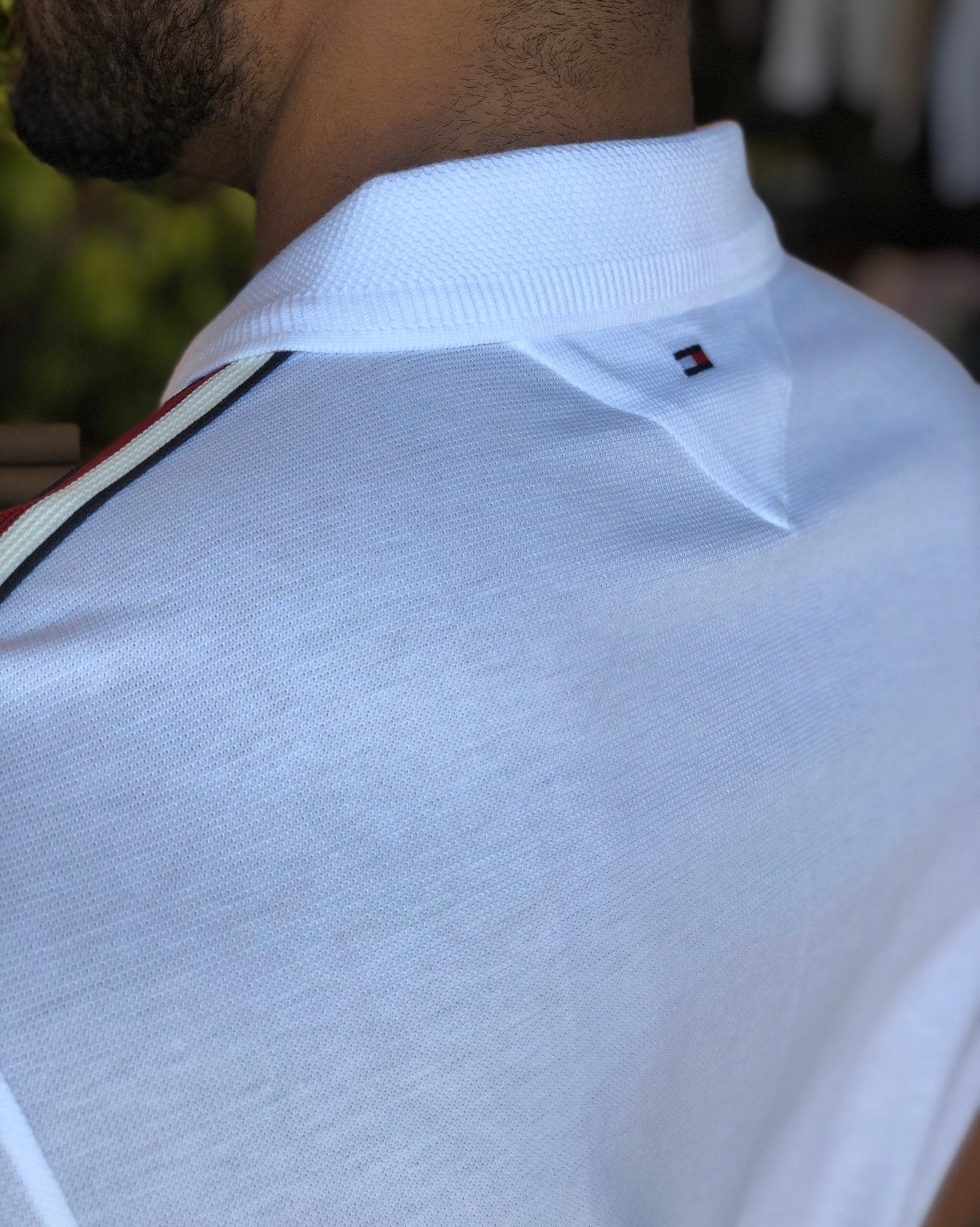Polo Tommy Hilfiger Shoulder Branca - Henri Store