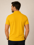 Polo Tommy Hilfiger Slim Fit Amarelo Ouro - Henri Store