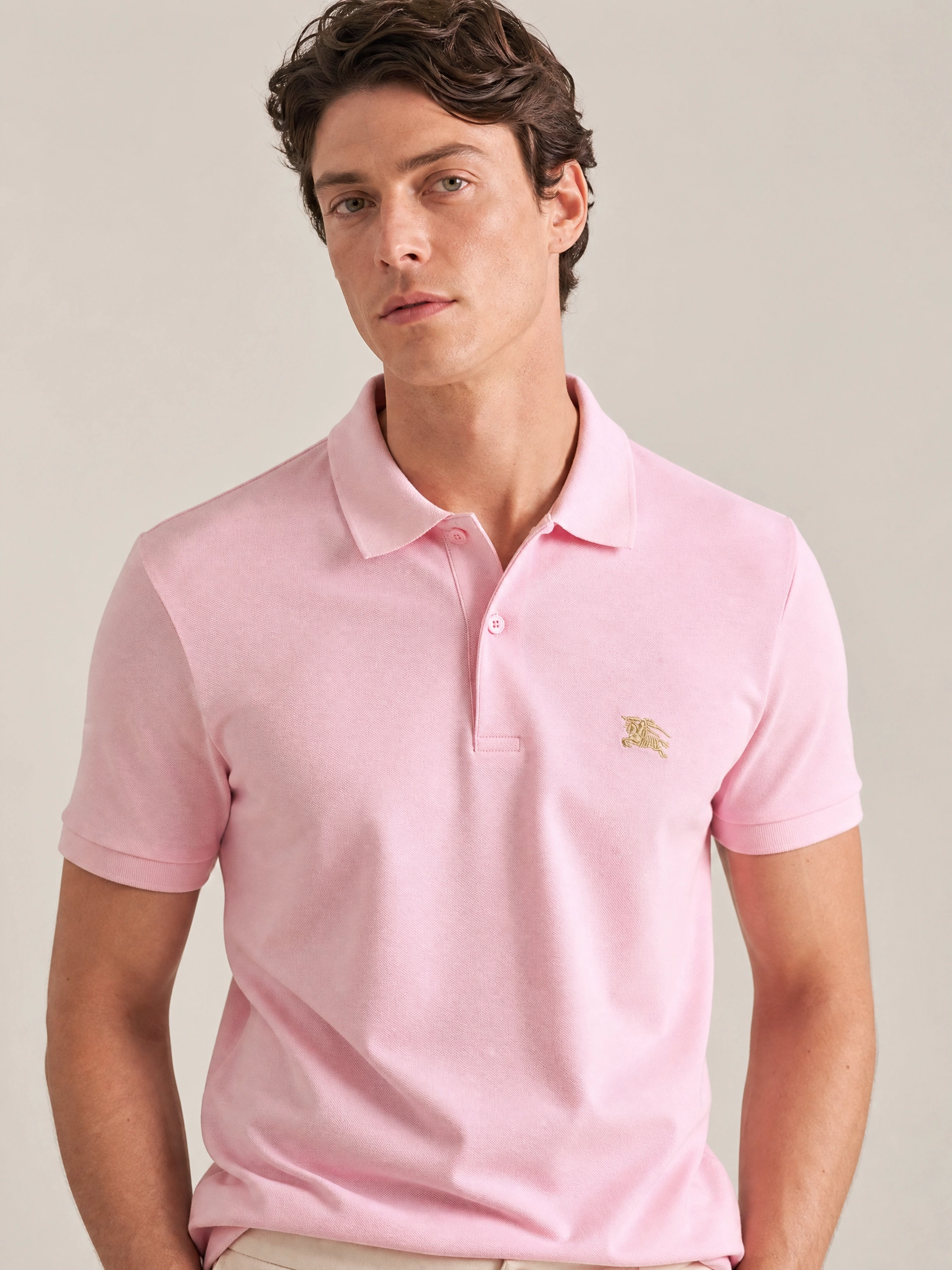 Polo Burberry London Rosa Claro