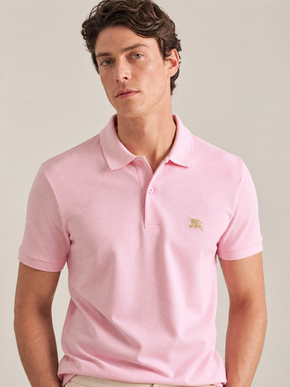 Polo Burberry London Rosa Claro