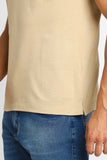 Polo Masculina Slim Fit Calvin Klein Debossed Cáqui