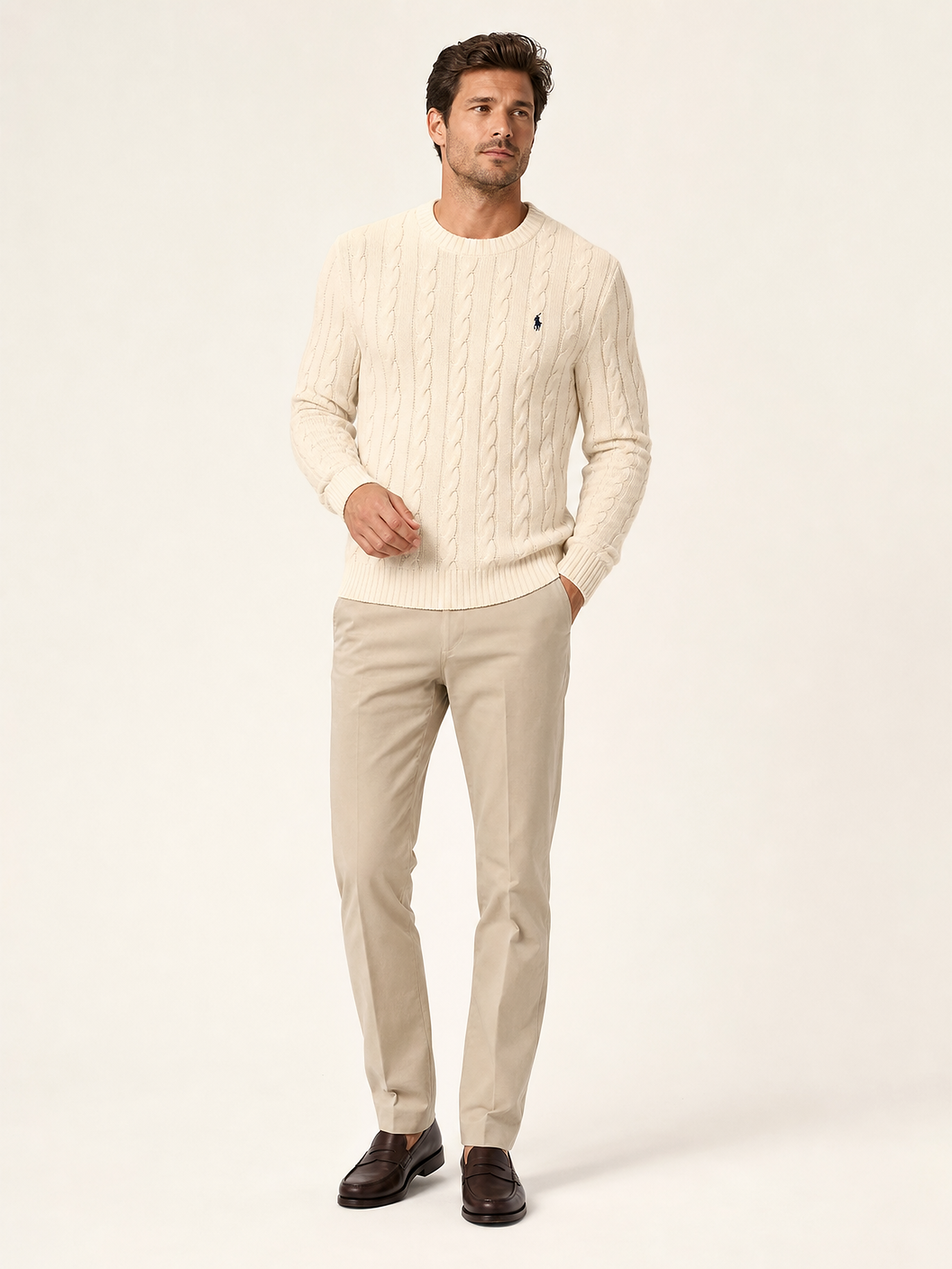 Suéter Ralph Lauren Bege Claro