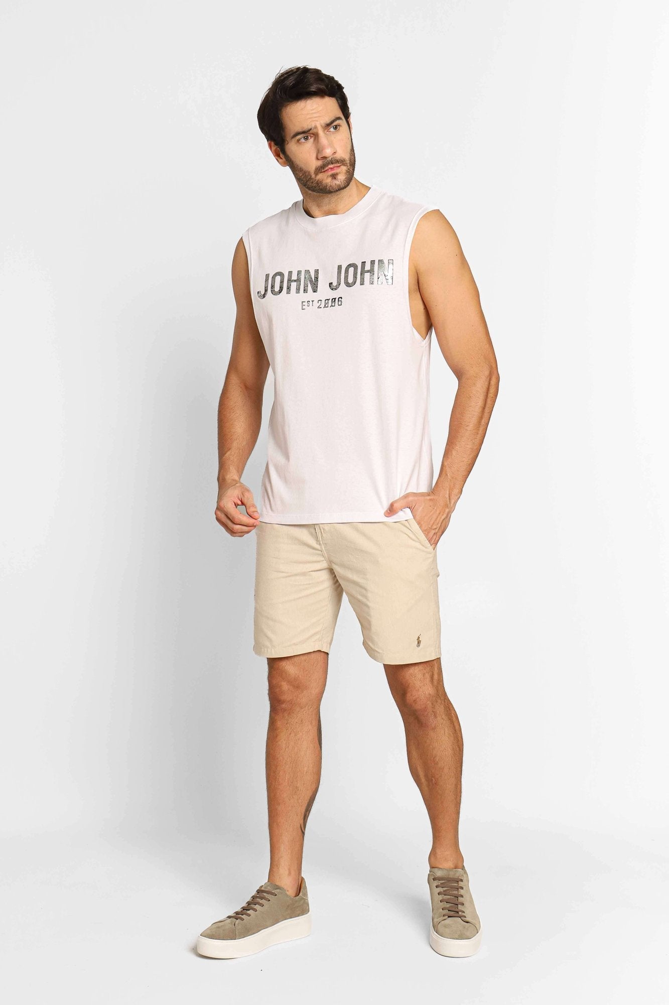 Regata John John Skater Adress Branco - Henri Store