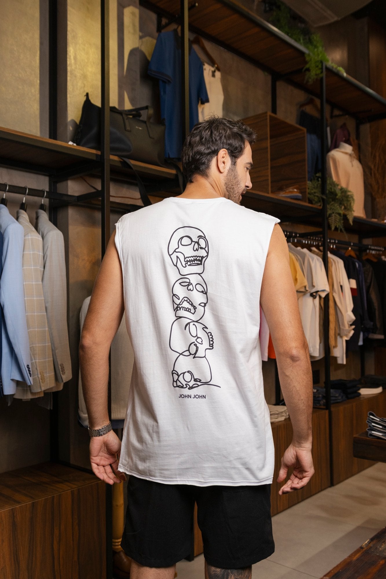 Regata John John Skater Skull Pile - Henri Store