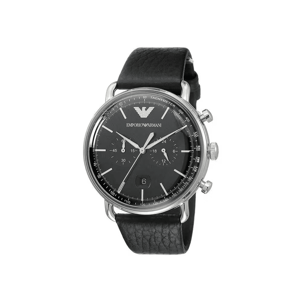 Relógio Emporio Armani Aviator Couro AR11143 - Henri Store