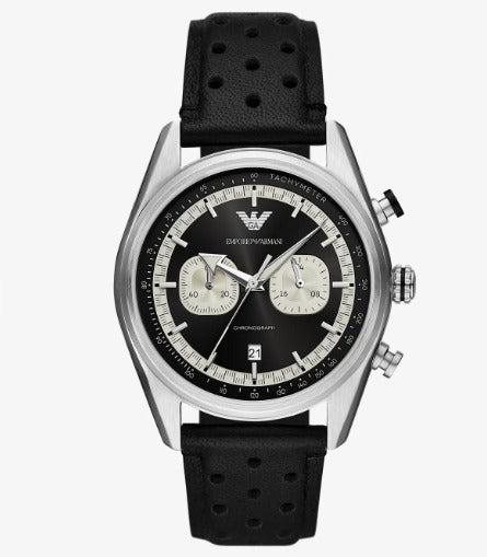 Relógio Empório Armani Racer Cronógrafo Em Couro AR11635B1 - Henri Store