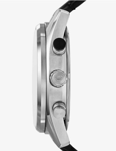 Relógio Empório Armani Racer Cronógrafo Em Couro AR11635B1 - Henri Store